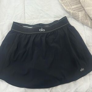 Alo Match Point Tennis Skirt - Black Size M